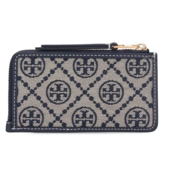 Tory Burch Navy Card Holder - Picture 2 of 9